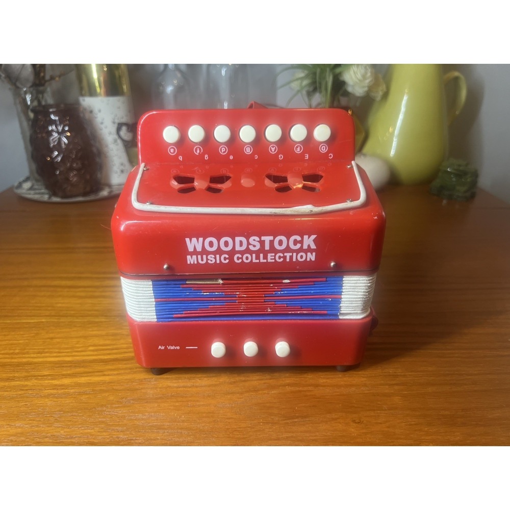 Red Toy Accordion for Kids